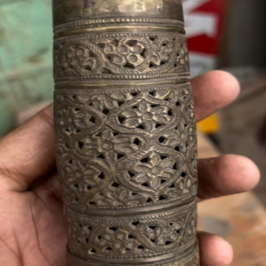 METANT000010 - Jali Cut Paan Daan - Brass